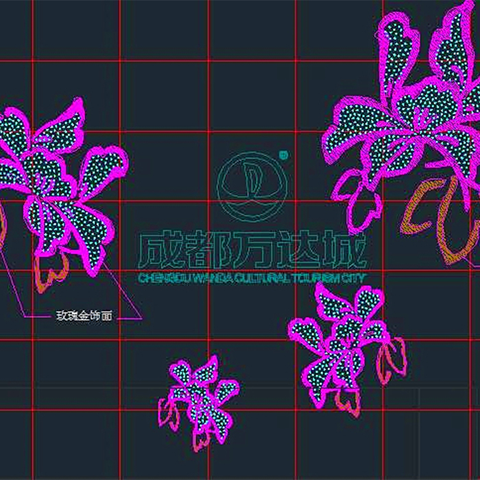 Chengdu Wanda City Fiber Optic Flower