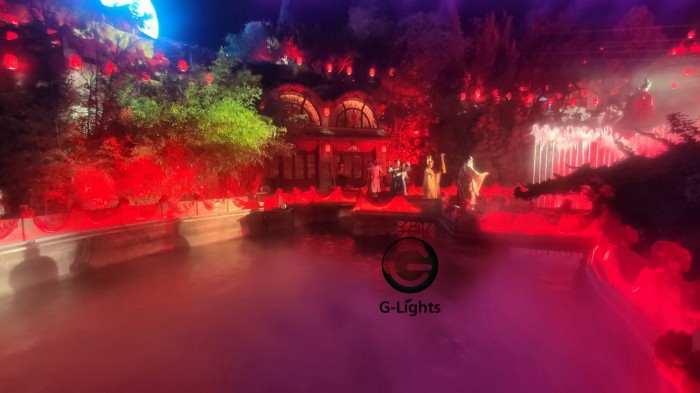 Shanxi Puji Temple Night Tour Lighting