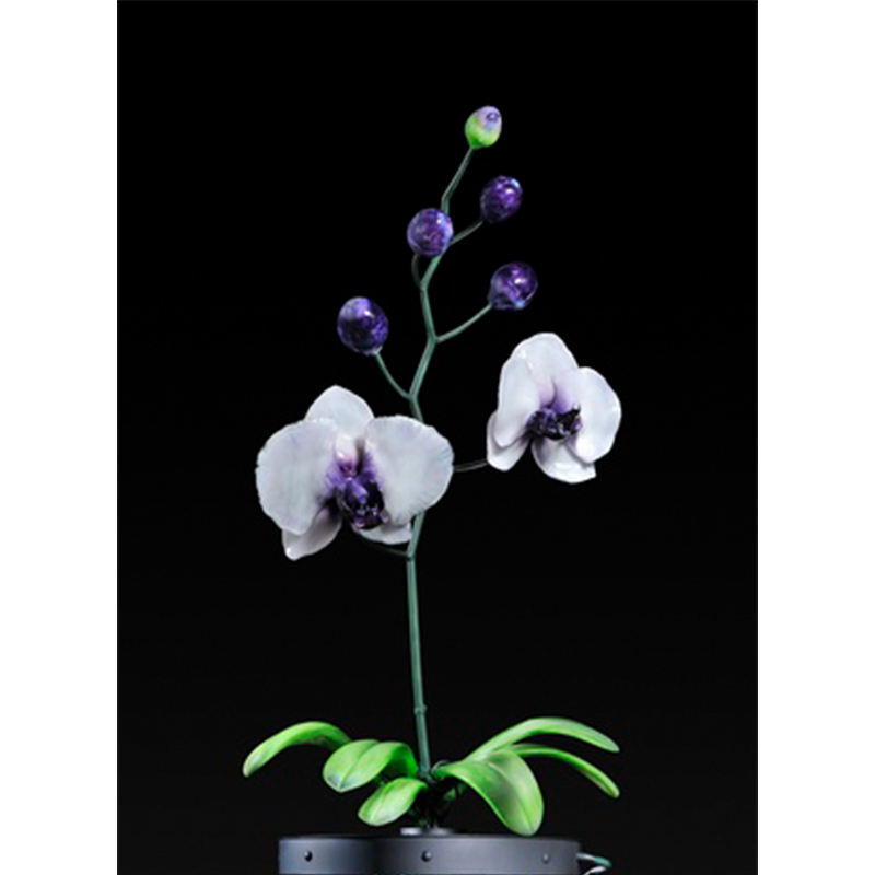 Outdoor Flower Glass Lamp
