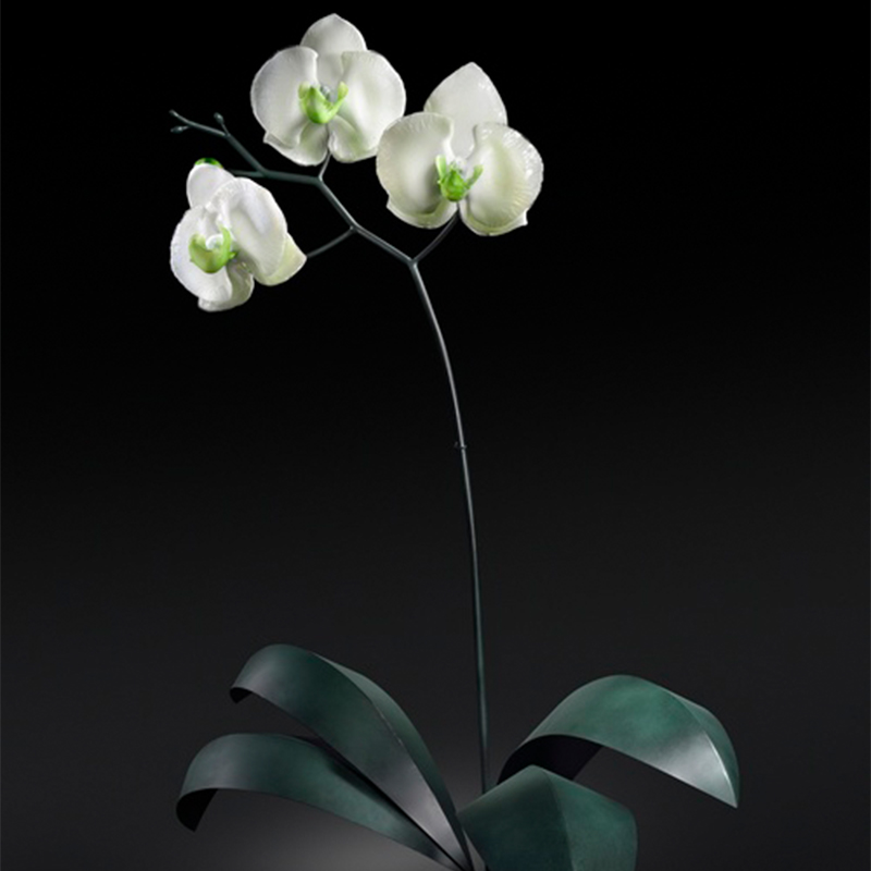 Outdoor Flower Glass Lamp